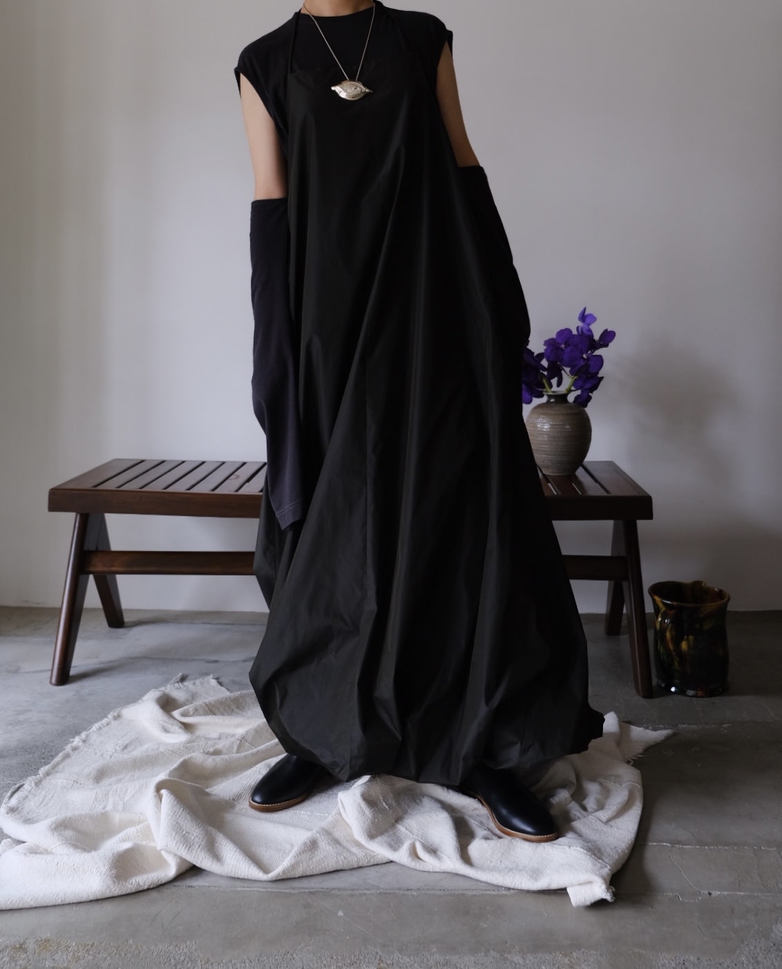 R.ALAGAN / EYE BROOCH NECKLACE