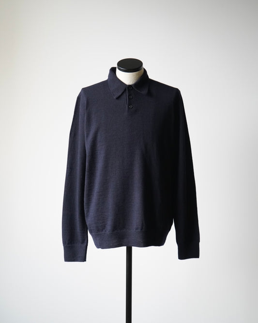 S50GL0061 ELBOW PATCH WOOL POLO