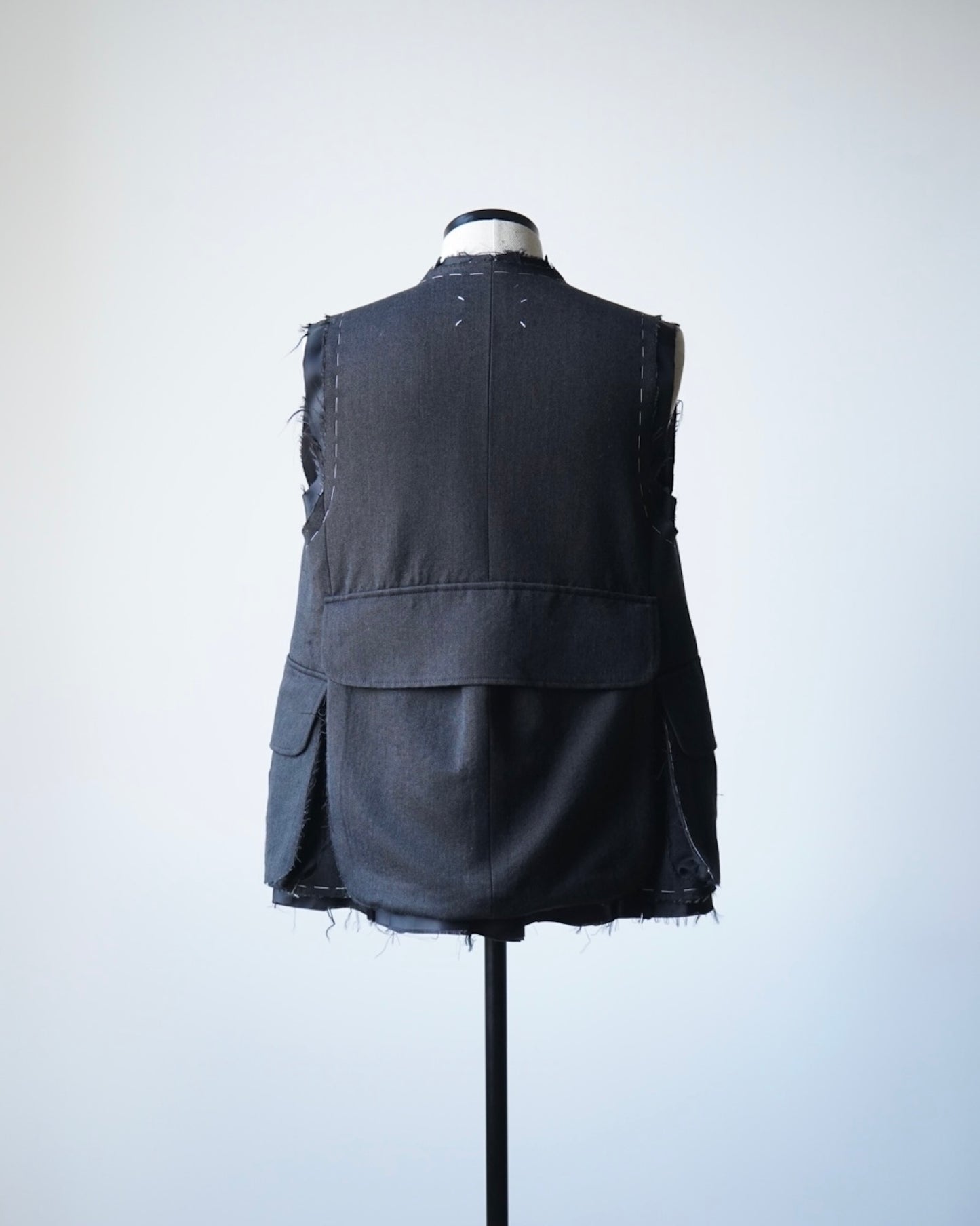 S50FB0109 SLEEVELESS WOOL JACKET