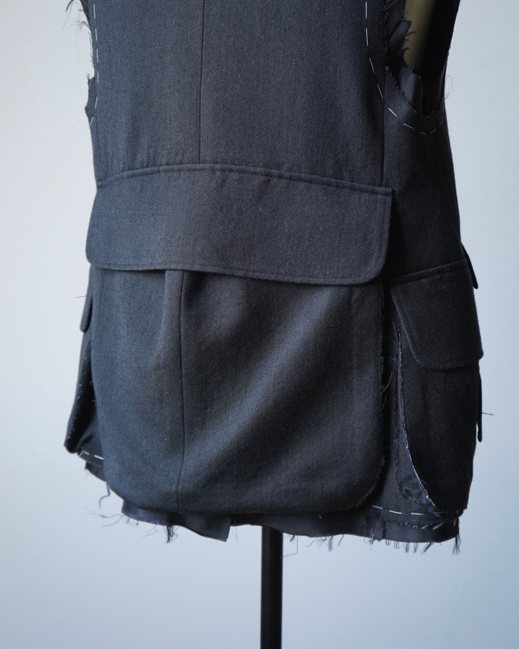 S50FB0109 SLEEVELESS WOOL JACKET