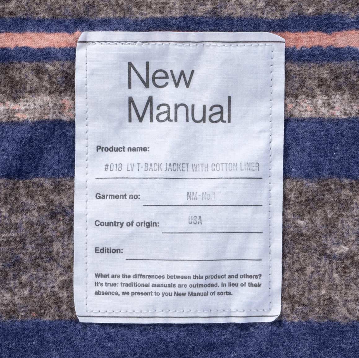 018 LV T-BACK JKT WITH COTTON LINER