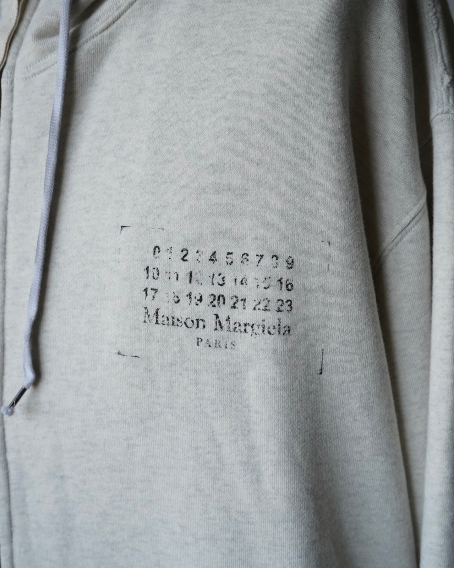 S50HG0048 STAMP LOGO ZIP HOODIE