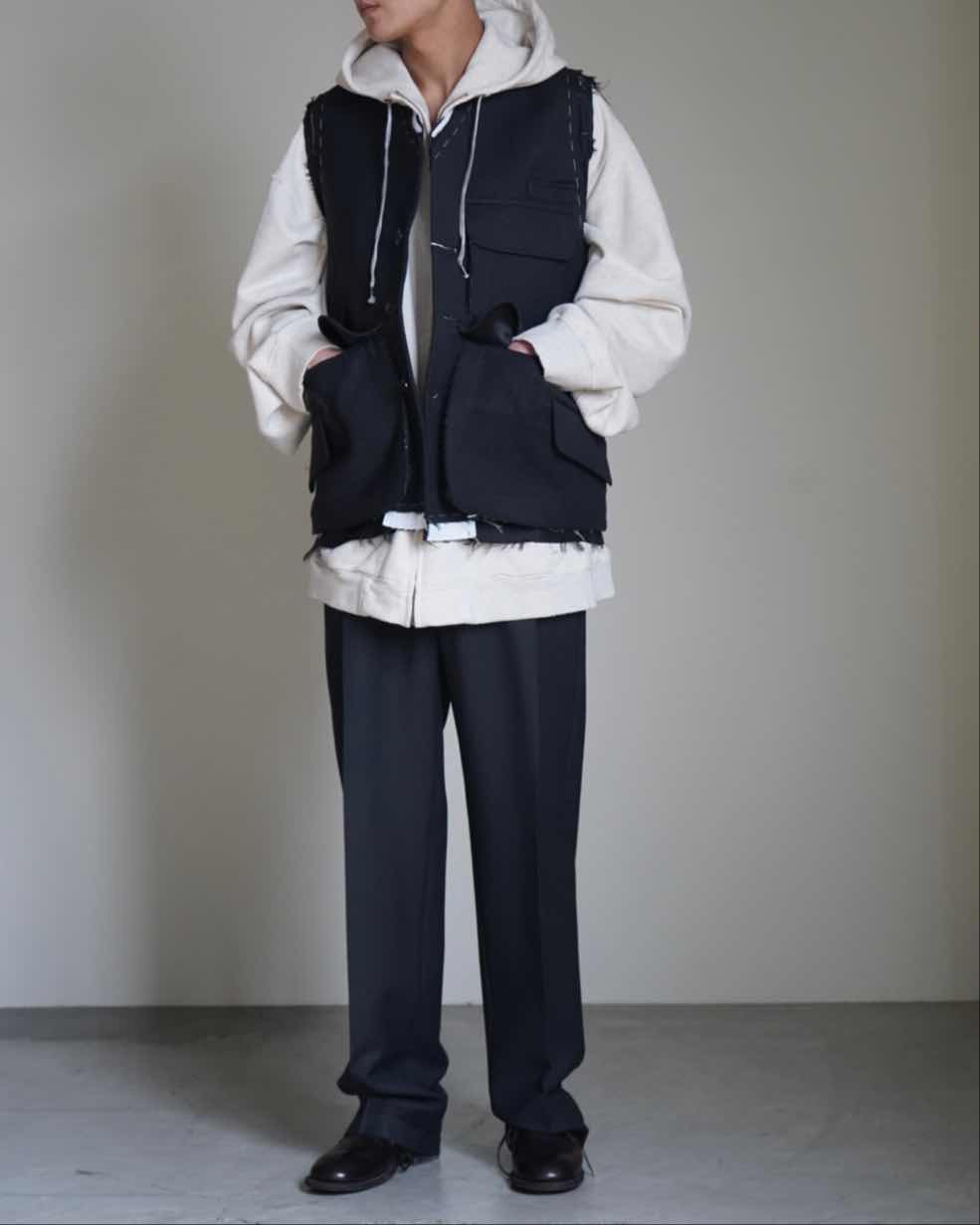 S50FB0109 SLEEVELESS WOOL JACKET