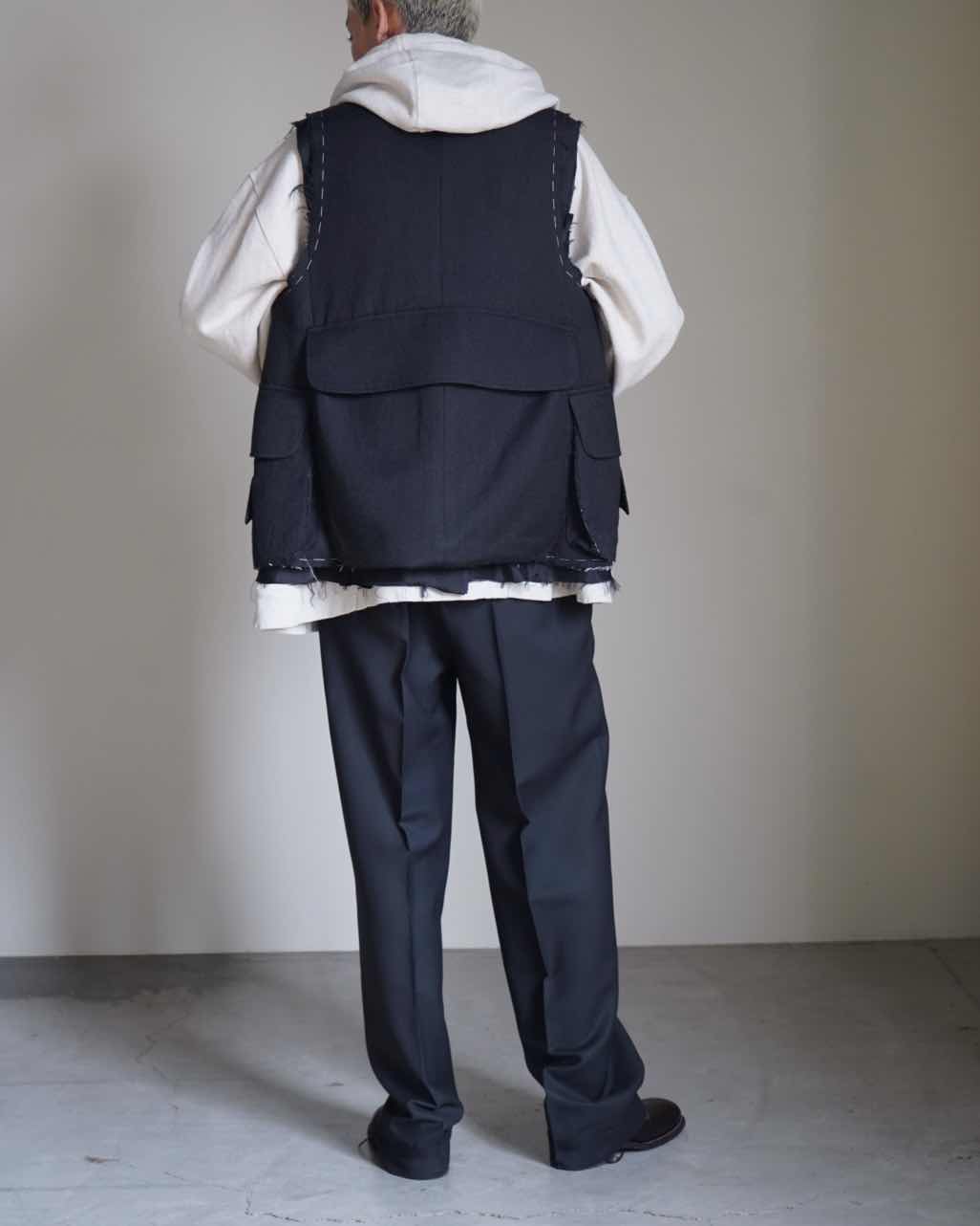 S50FB0109 SLEEVELESS WOOL JACKET