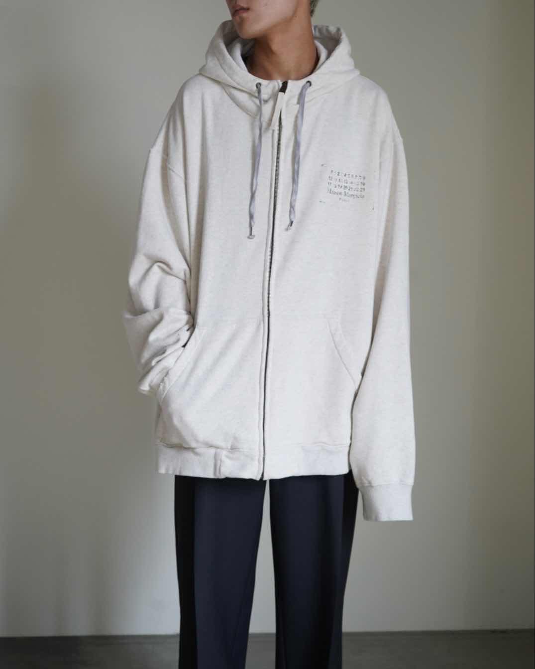 S50HG0048 STAMP LOGO ZIP HOODIE