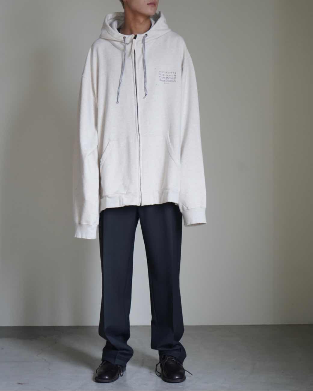 S50HG0048 STAMP LOGO ZIP HOODIE