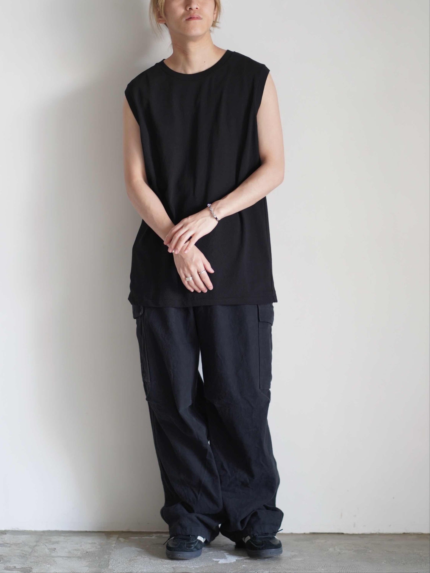 ウールメッシュ ノースリーブ