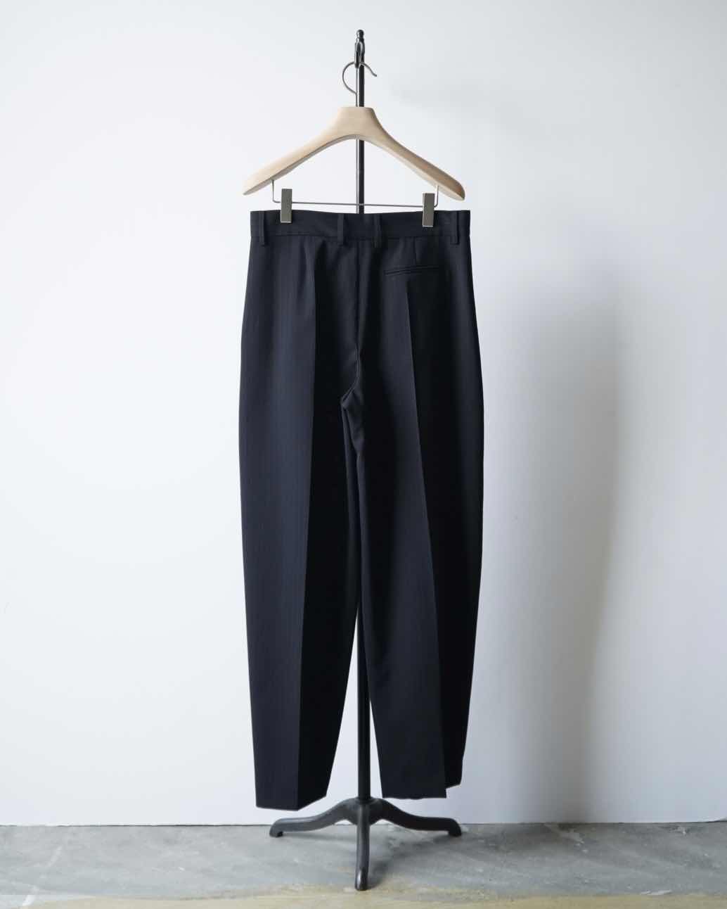 DOUBLE PLEATED WIDE PANTS