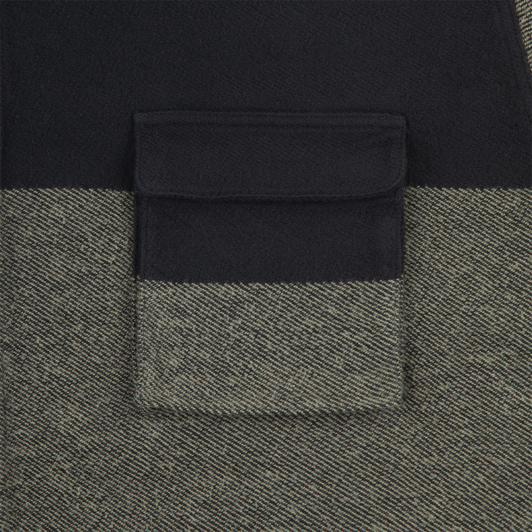 STRIPE FLANNEL BIG SHIRT