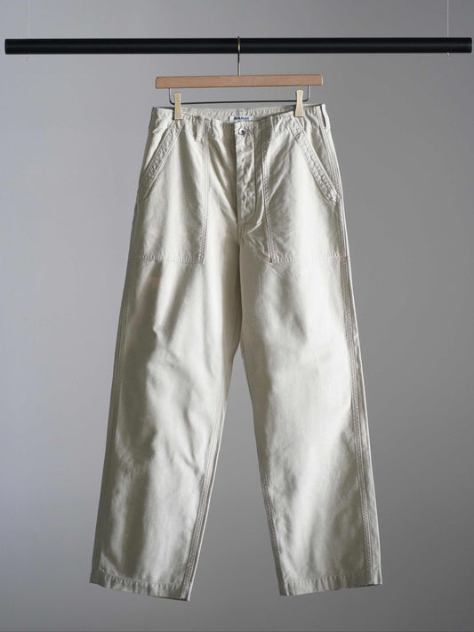 WASHED BAGGY SATIN BLEACHED BAKER PANTS
