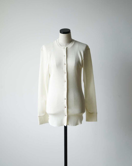 WASHABLE WOOL CARDIGAN TOP