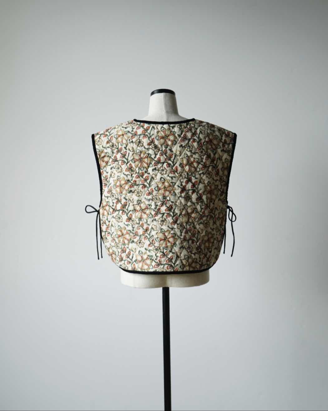 BLOCK PRINT QUILTED VEST