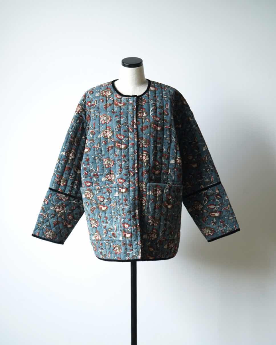 BLOCK PRINT QUILTED JACKET