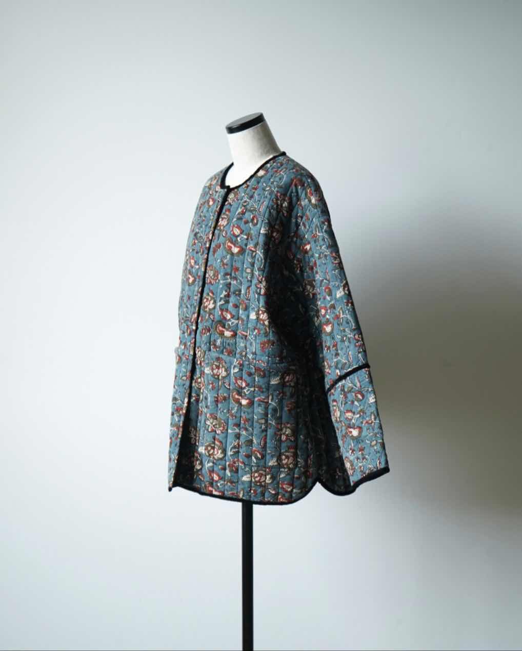 BLOCK PRINT QUILTED JACKET