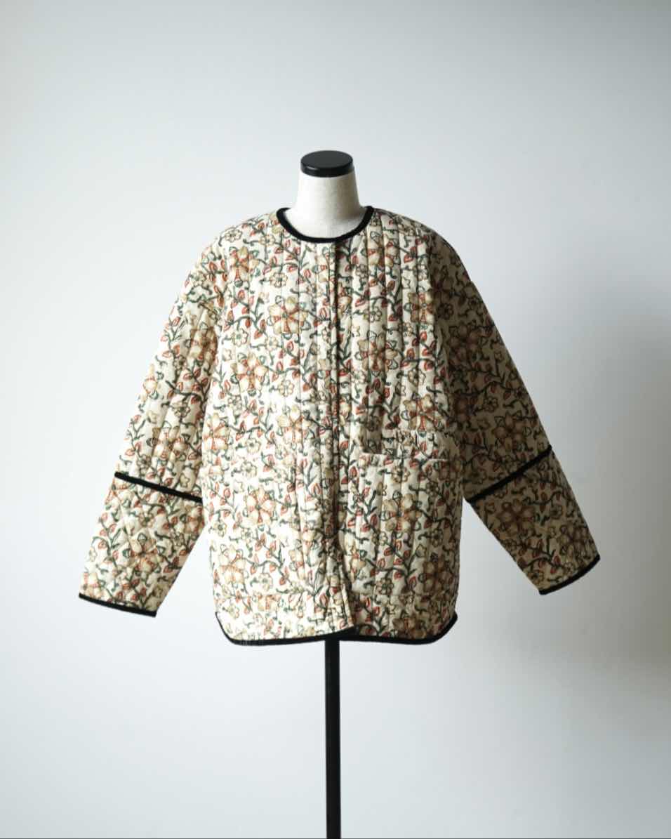 BLOCK PRINT QUILTED JACKET