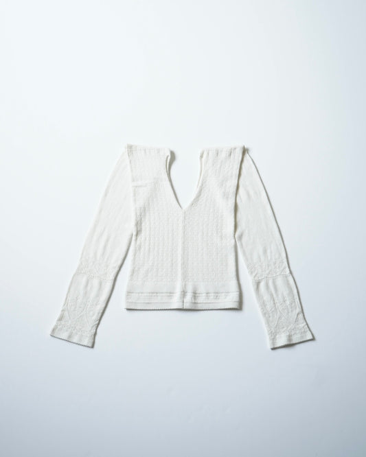 SILK LACE KNITTED TIGHTS TOP