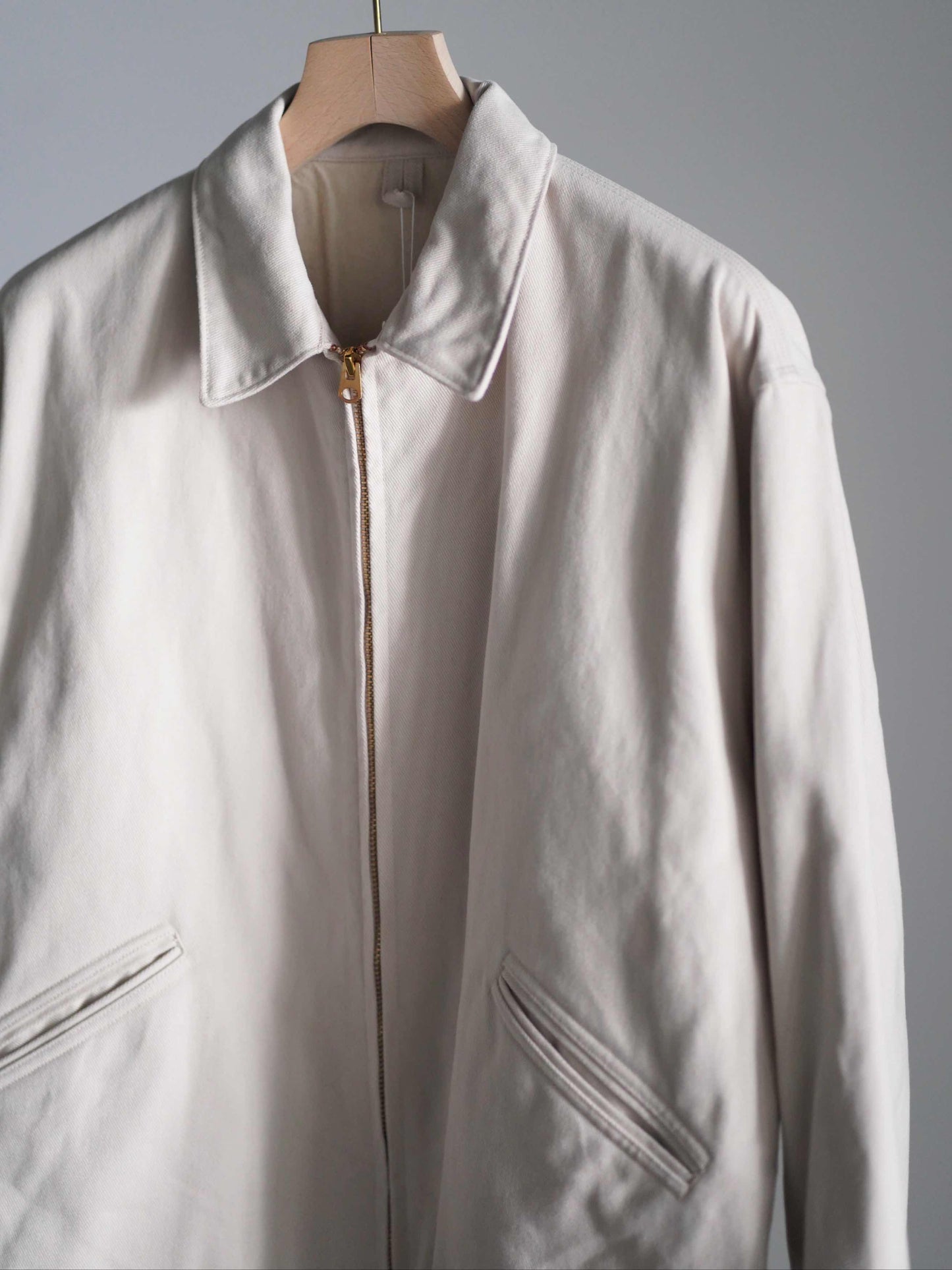 コットンツイル ジップショートジャケット