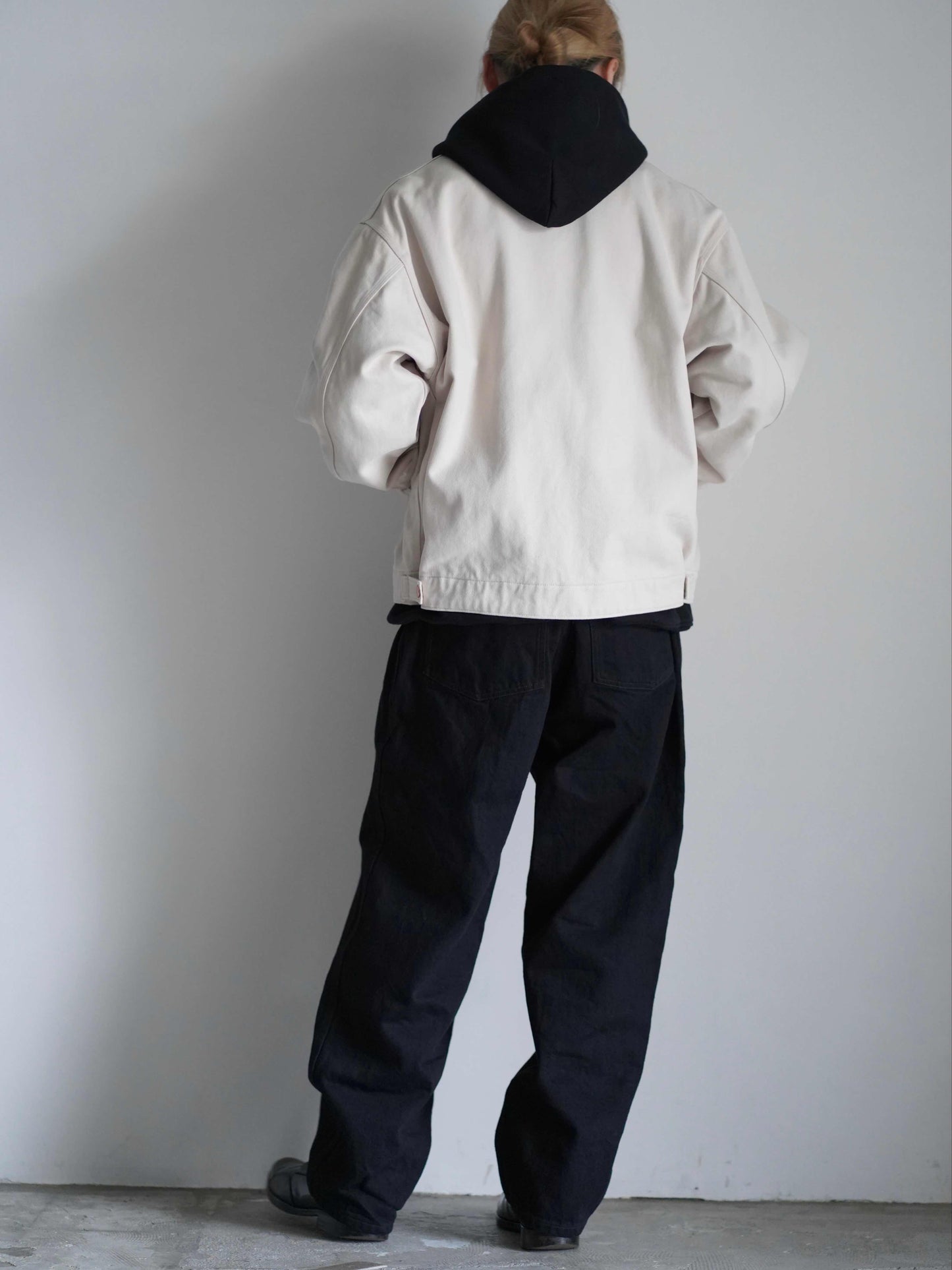 コットンツイル ジップショートジャケット