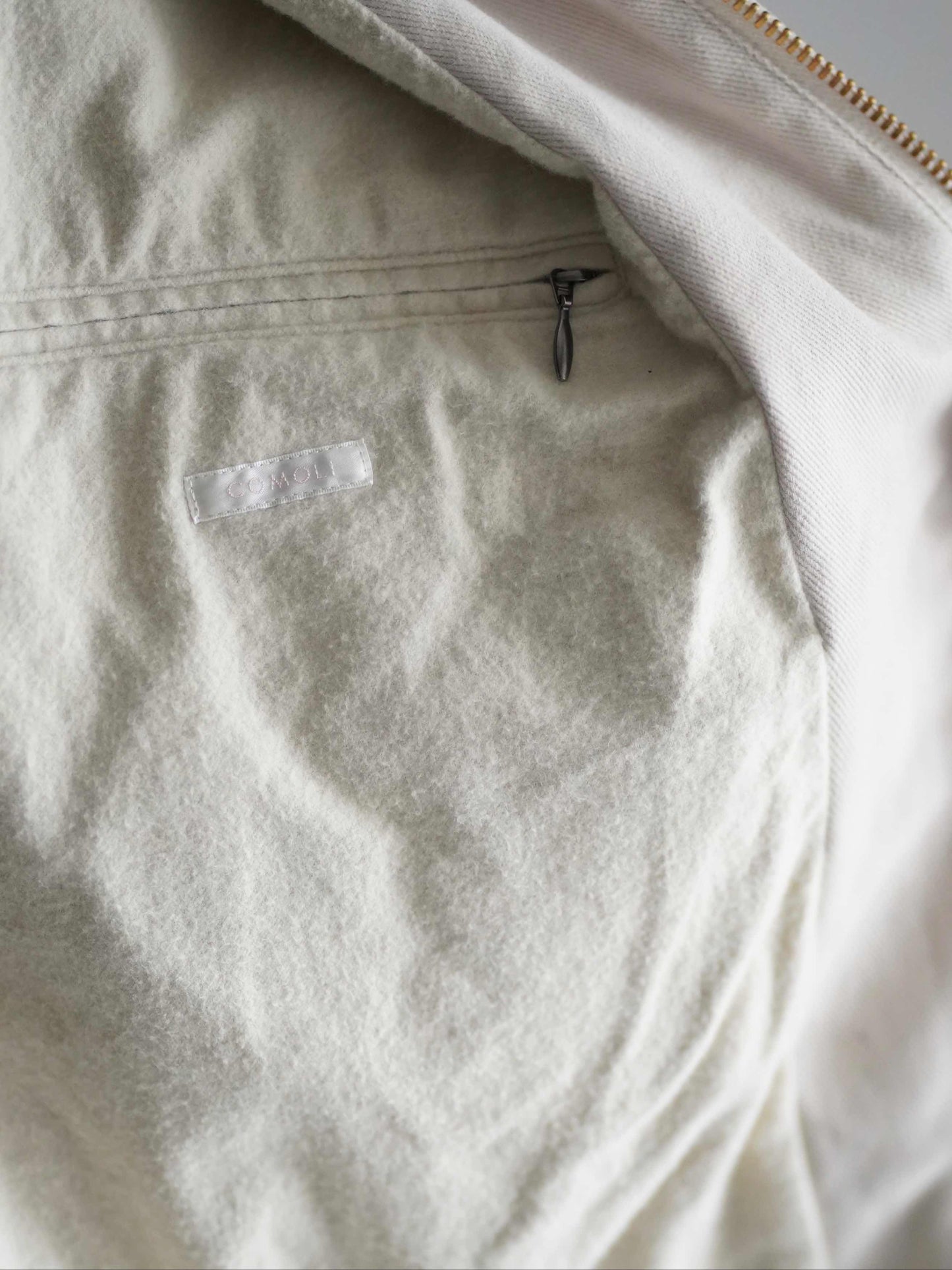 コットンツイル ジップショートジャケット