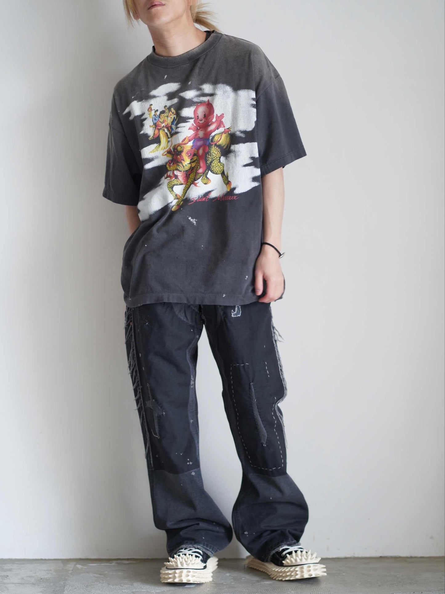 SPIKY CANVAS SNEAKER