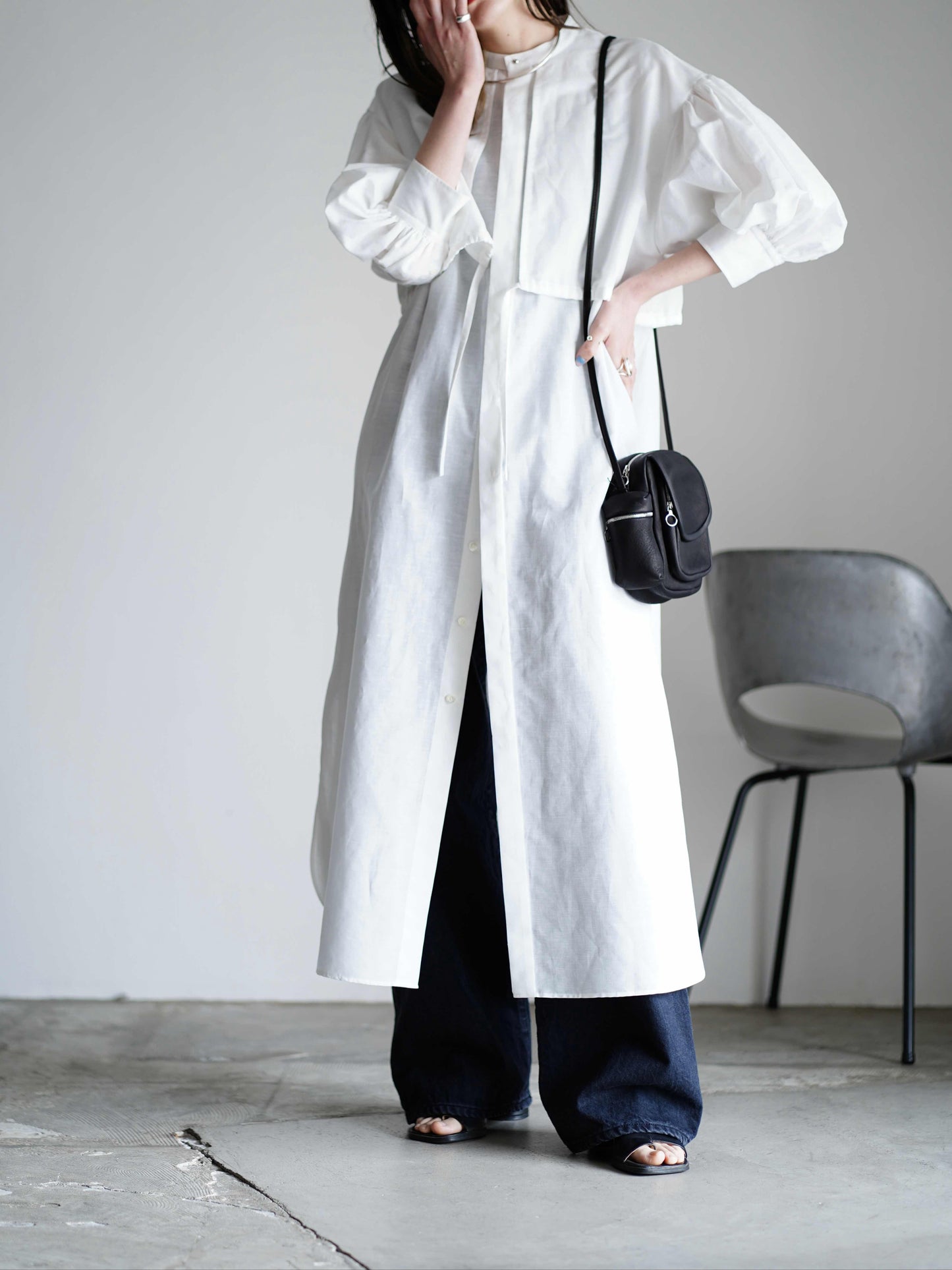 C/L BALOON SLEEVE DRESS