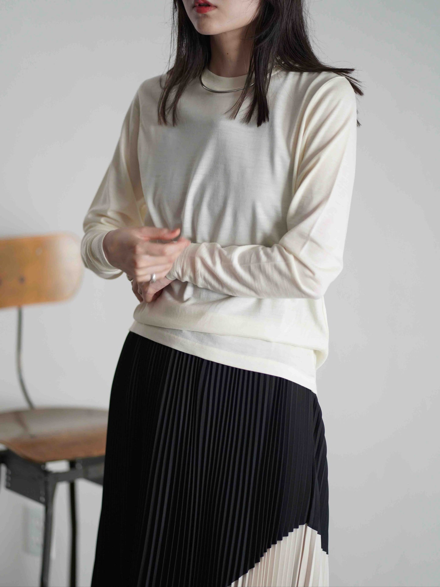 WOOL LONG SLEEVE TEE