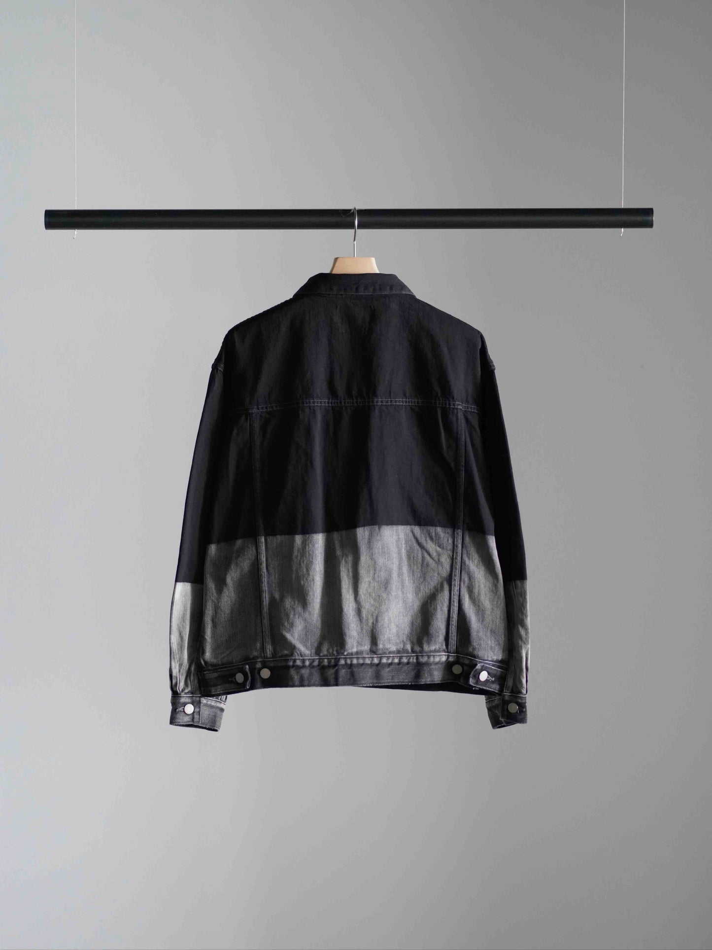 LASER PROCESSED DENIM TROCKER JACKET