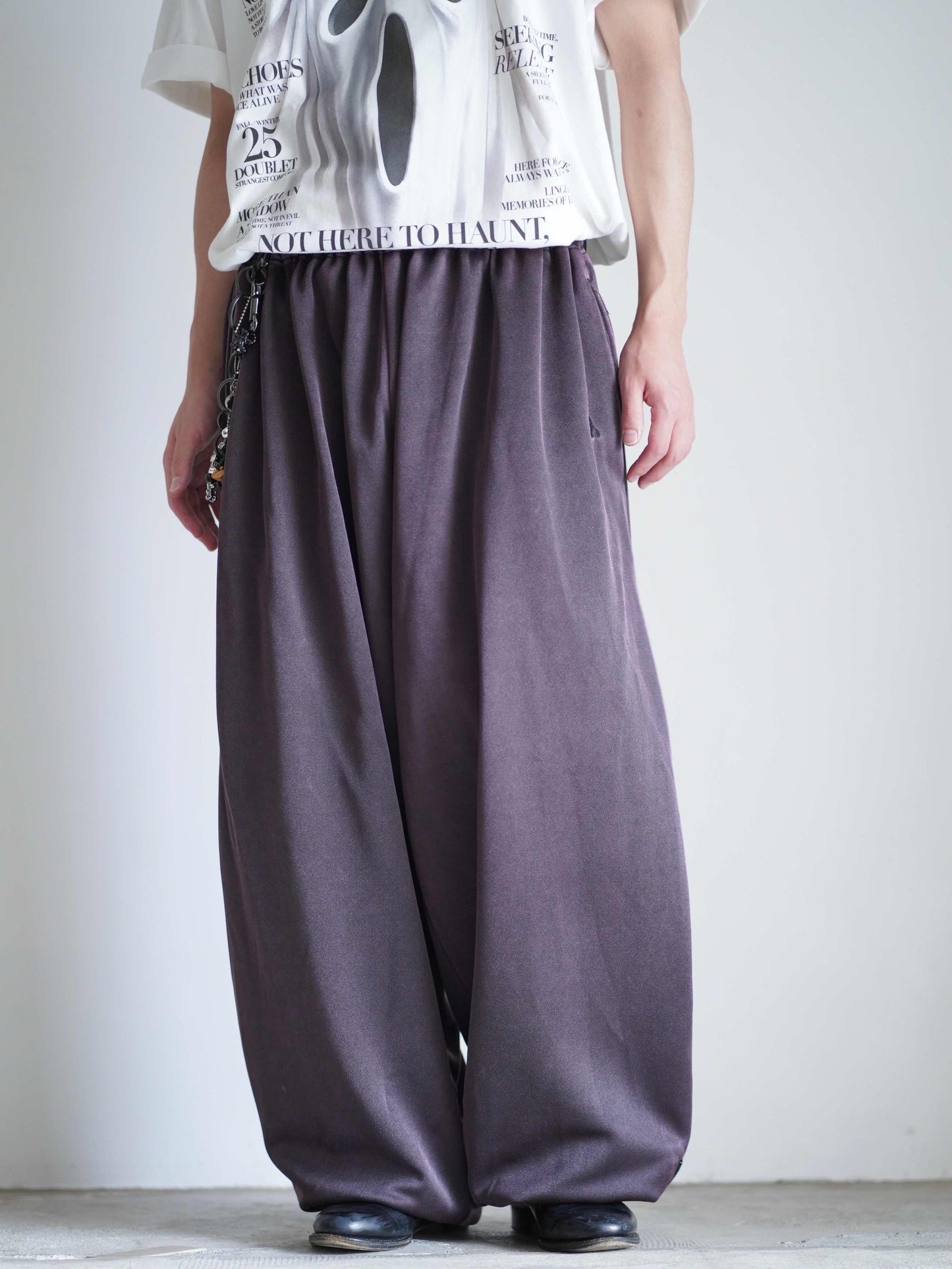 FADED BLACK TRACK PANTS