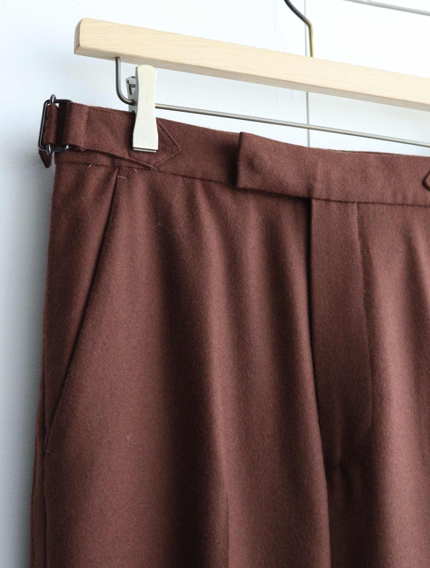 COVERED STRAIGHT FIT TROUSERS