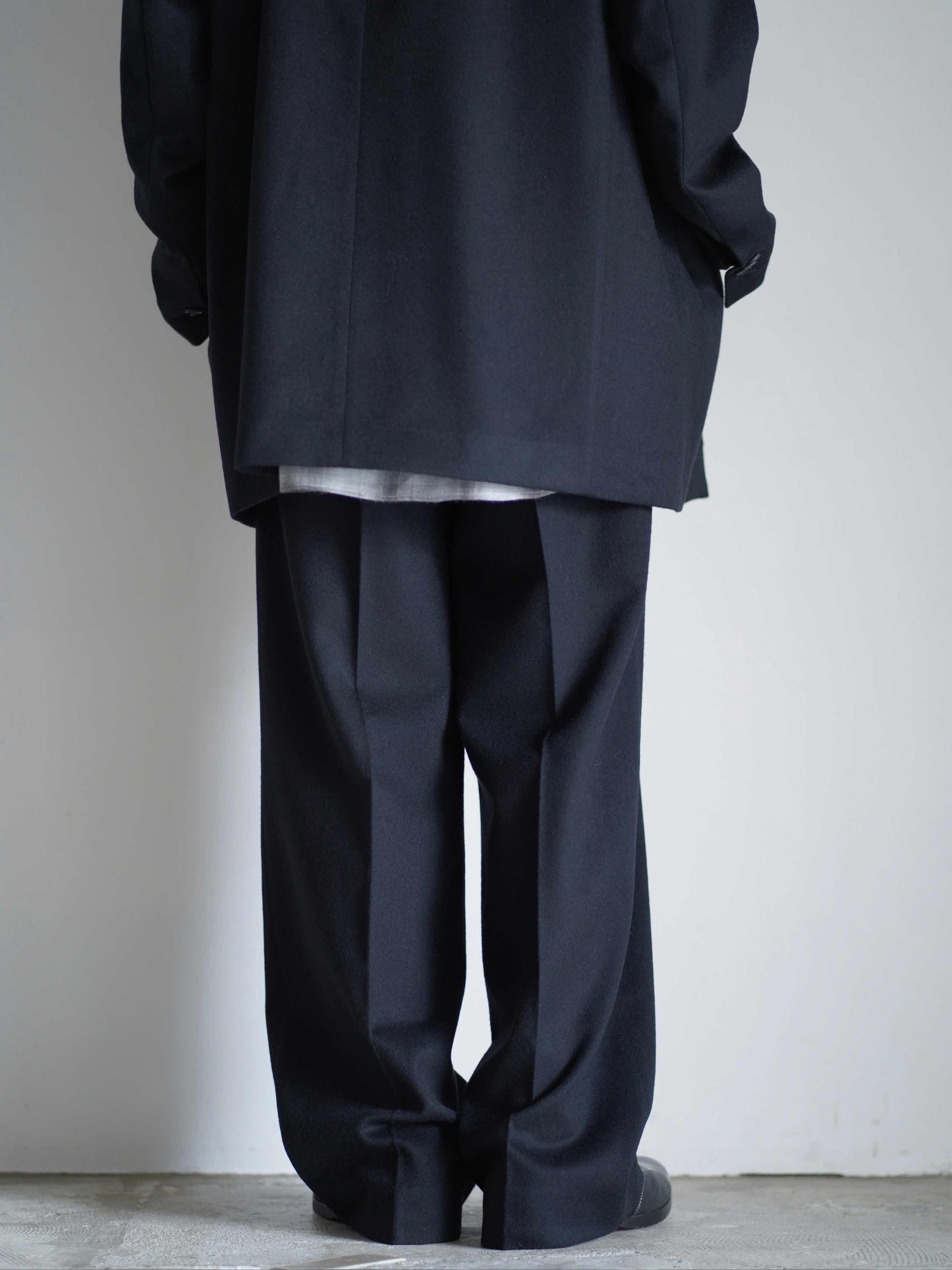 W/CA BEAVER STRAIGHT TROUSERS