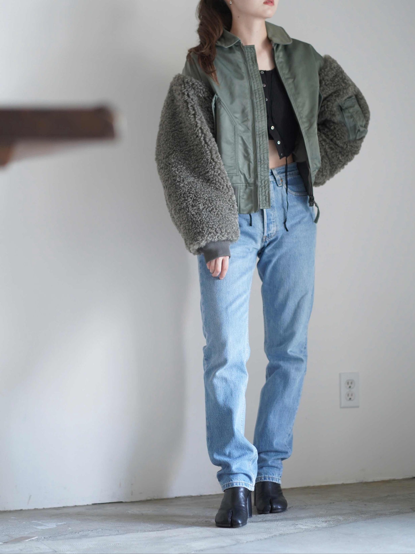 FAUX SHEARLING TYPE CWU-45/P JACKET