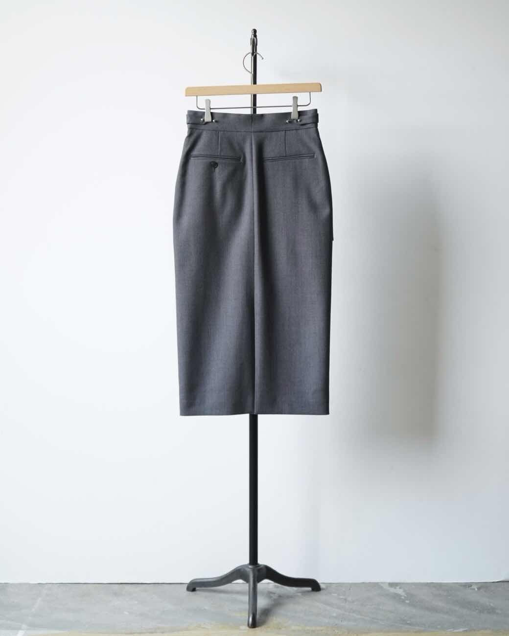 DOESKIN MIDI SKIRT