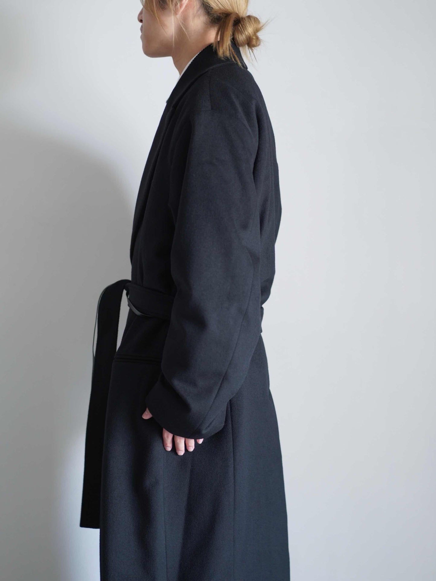 OVERSIZED MAXI-LENGTH PEAK LAPEL COAT