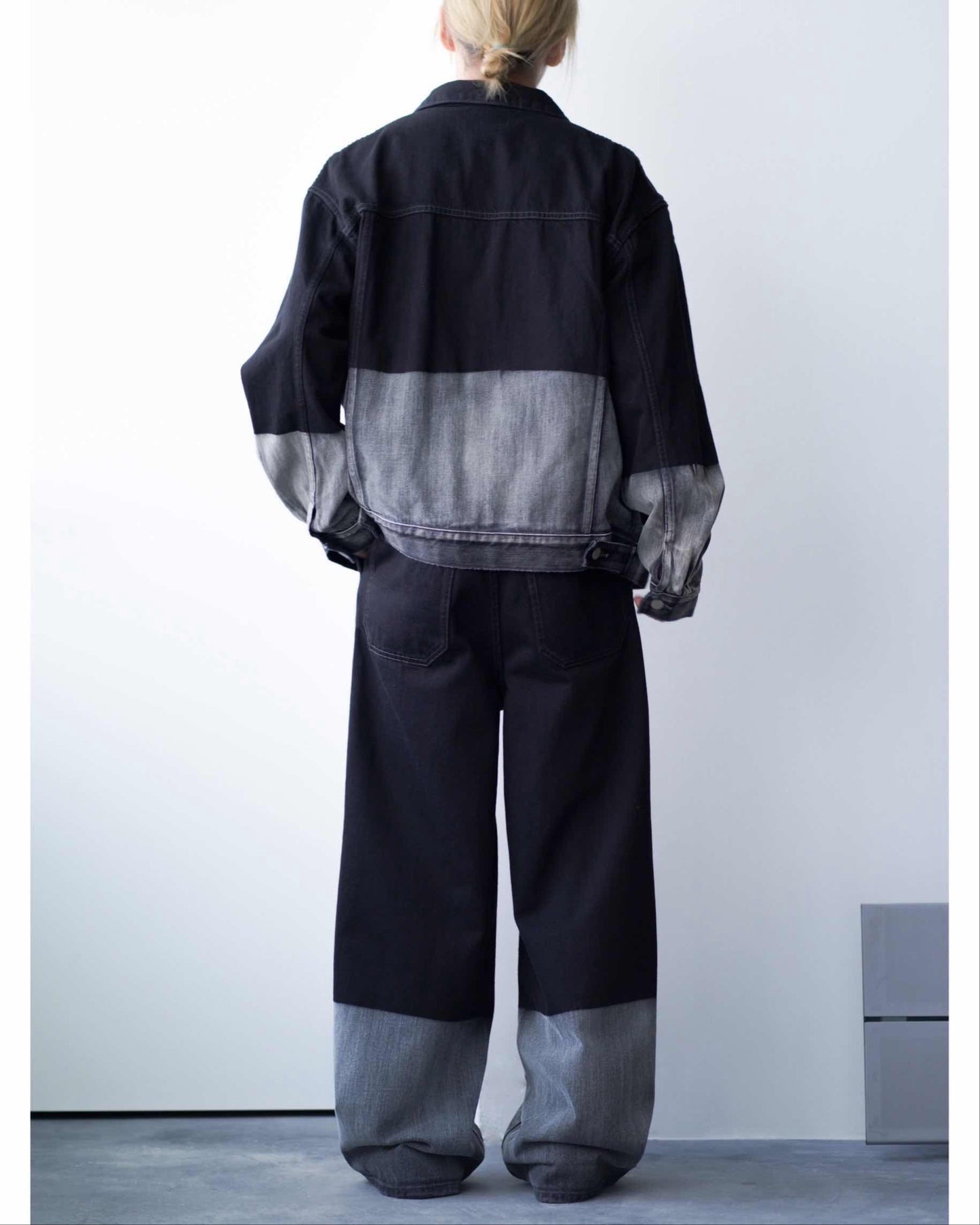 LASER PROCESSED DENIM TROCKER JACKET