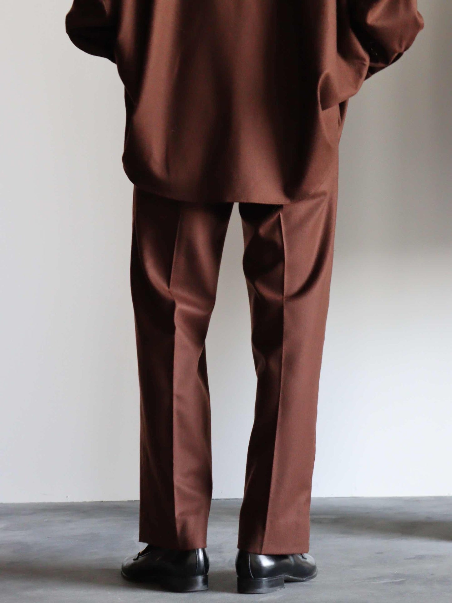 COVERED STRAIGHT FIT TROUSERS