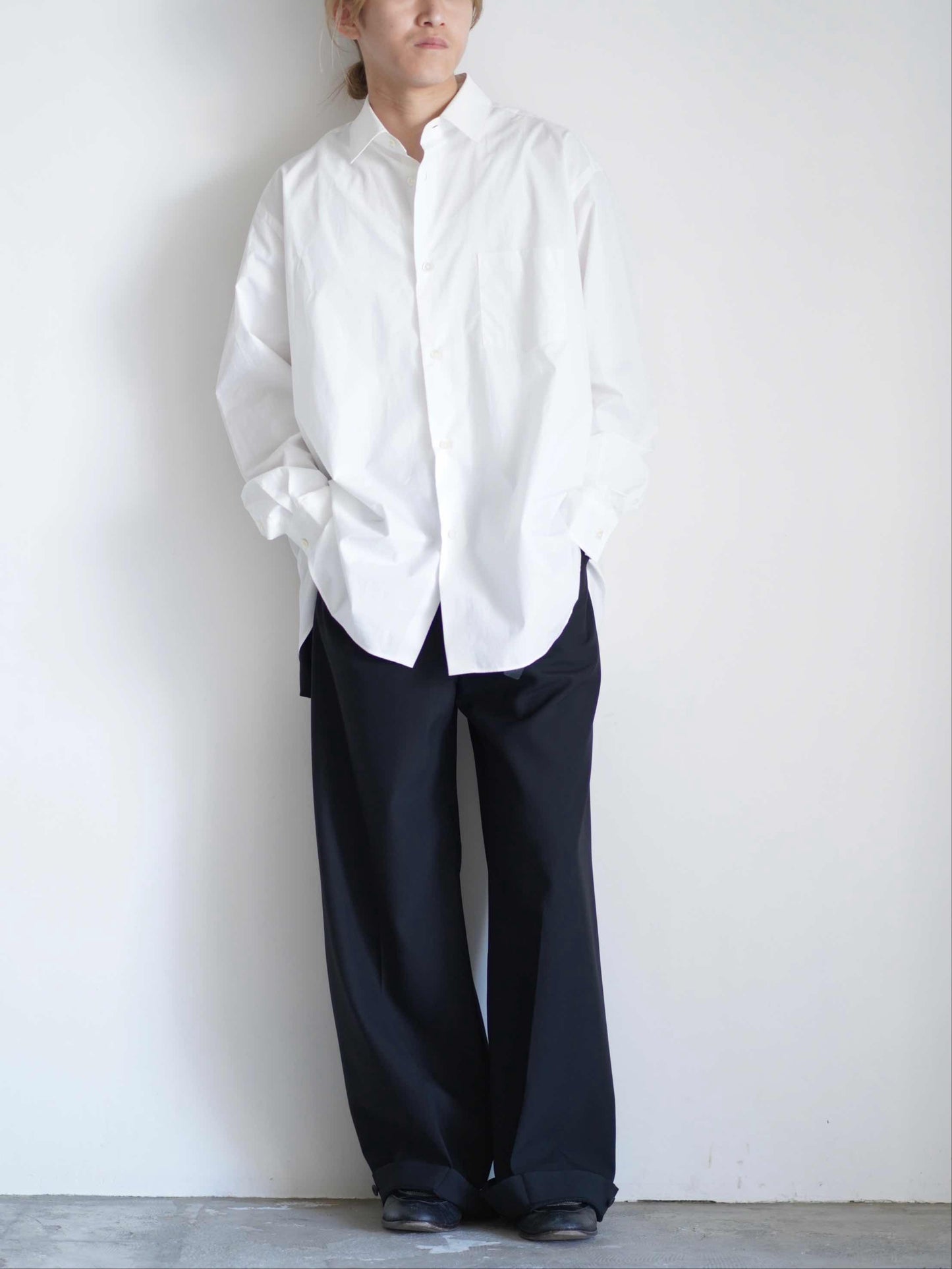 SUVIN COTTON OVERSIZED REGULAR COLLAR SHIRT