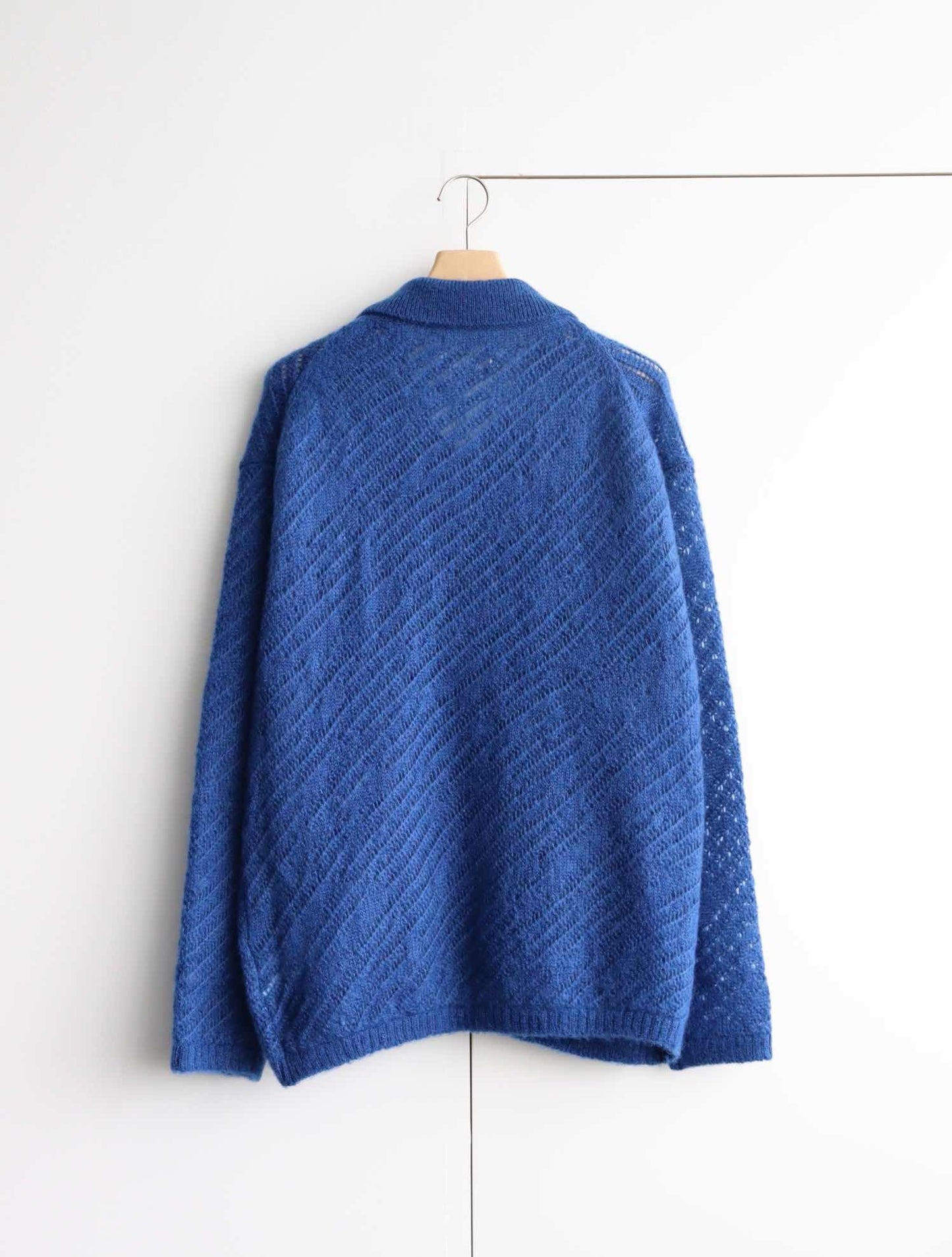 SILK MOHAIR BUTTONED CARDIGAN