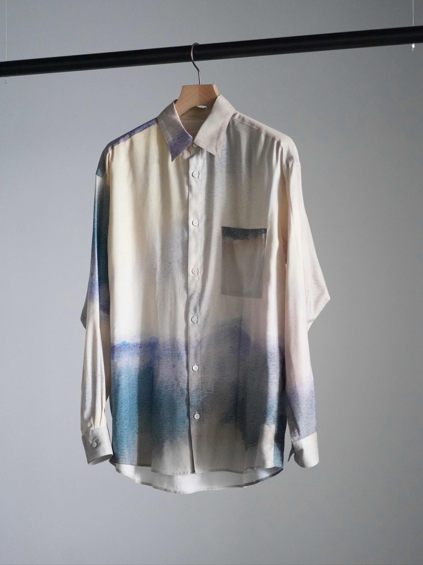LANDSCAPE PRINTED REGULAR COLLAR SHIRT