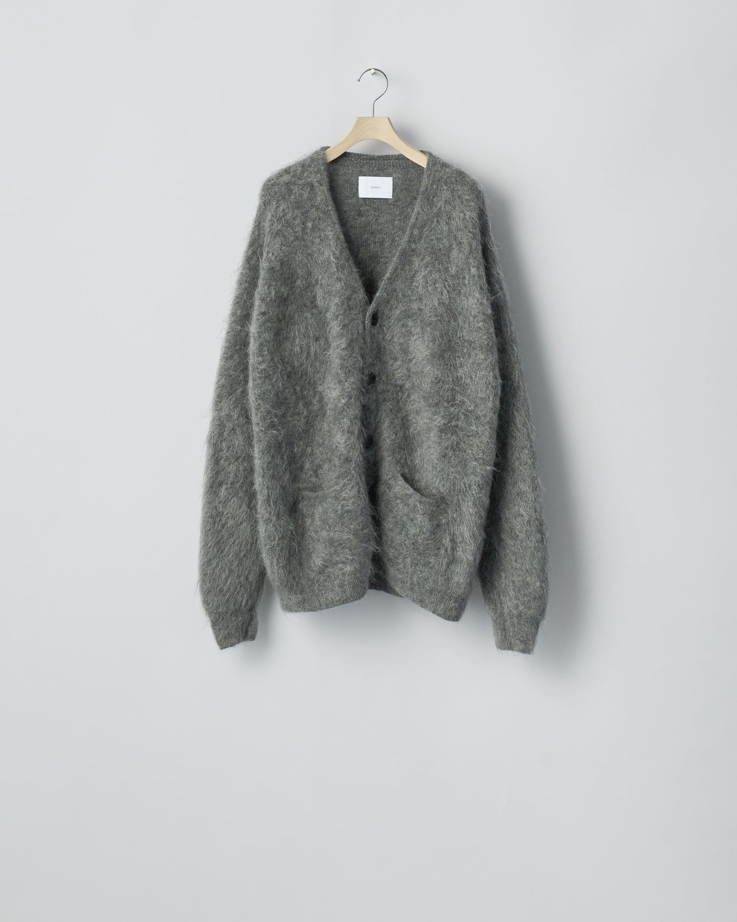 KID MOHAIR KNIT V NECK CARDIGAN