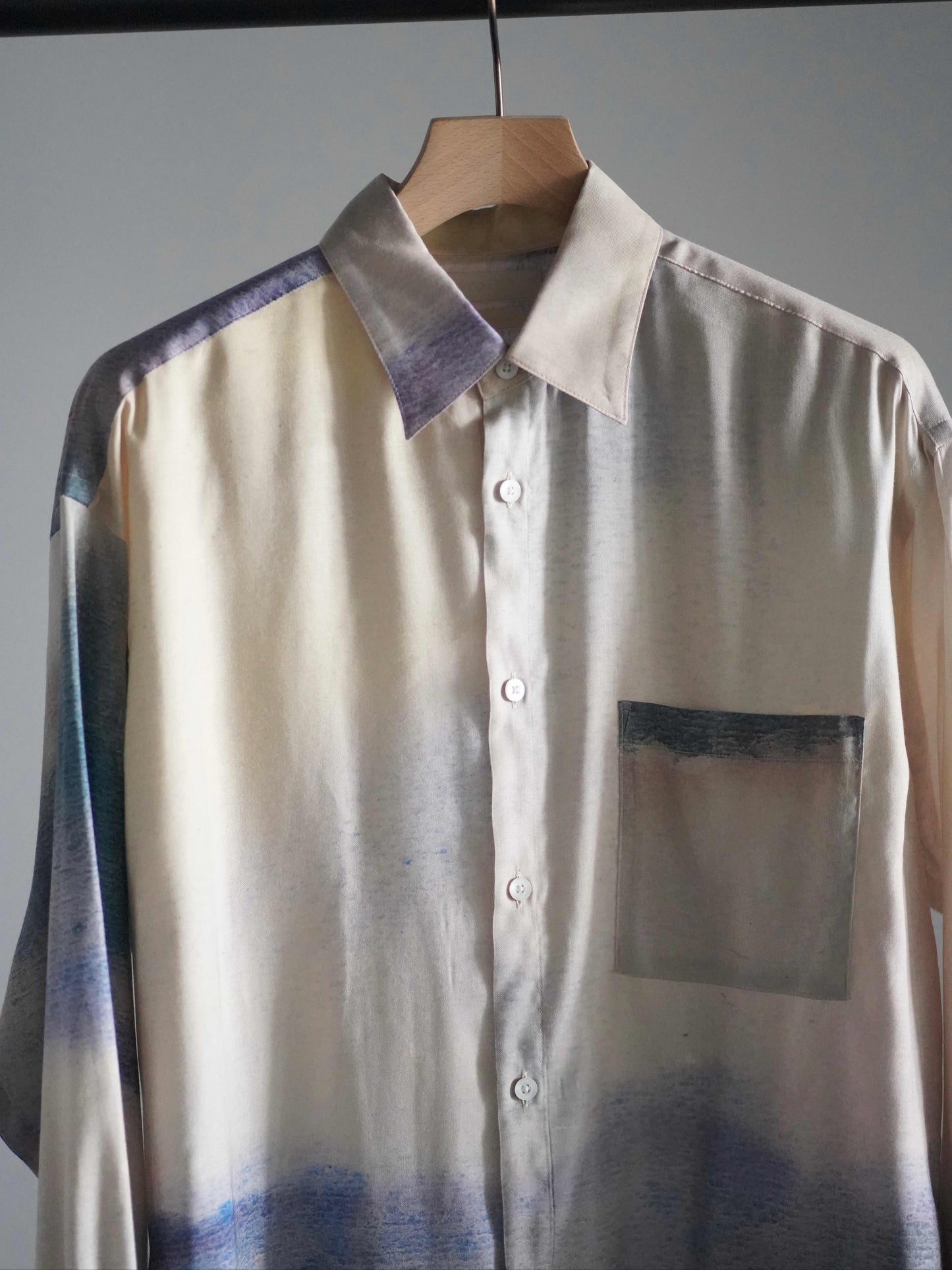 LANDSCAPE PRINTED REGULAR COLLAR SHIRT