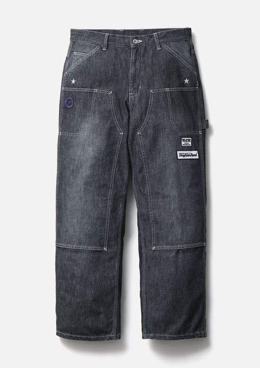 NH×M&M WASHED DENIM PAINTER PANTS