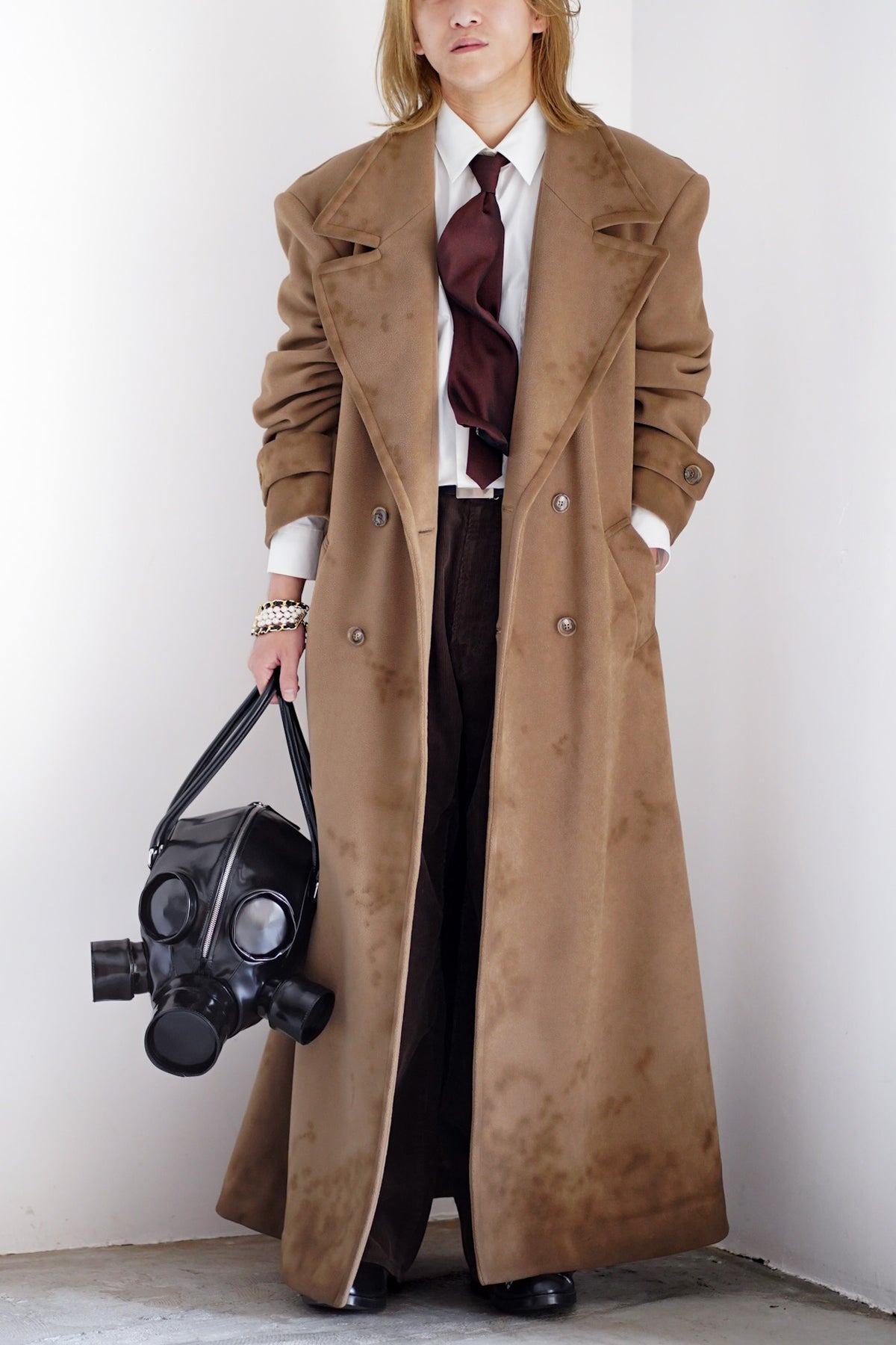 GAS MASK LEATHER HANDBAG