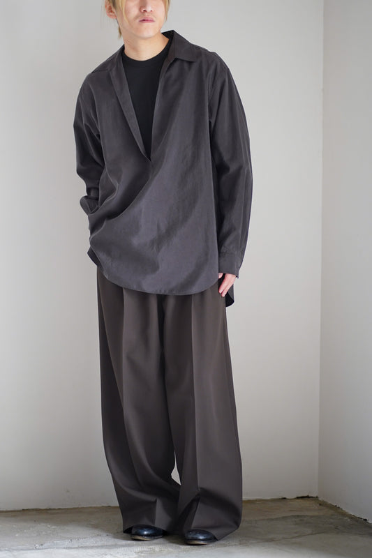 SILK NYLON SKIPPER SHIRT