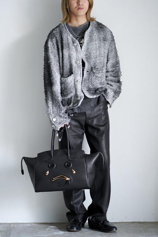 SMOG AIR STAINED TWEED JACKET