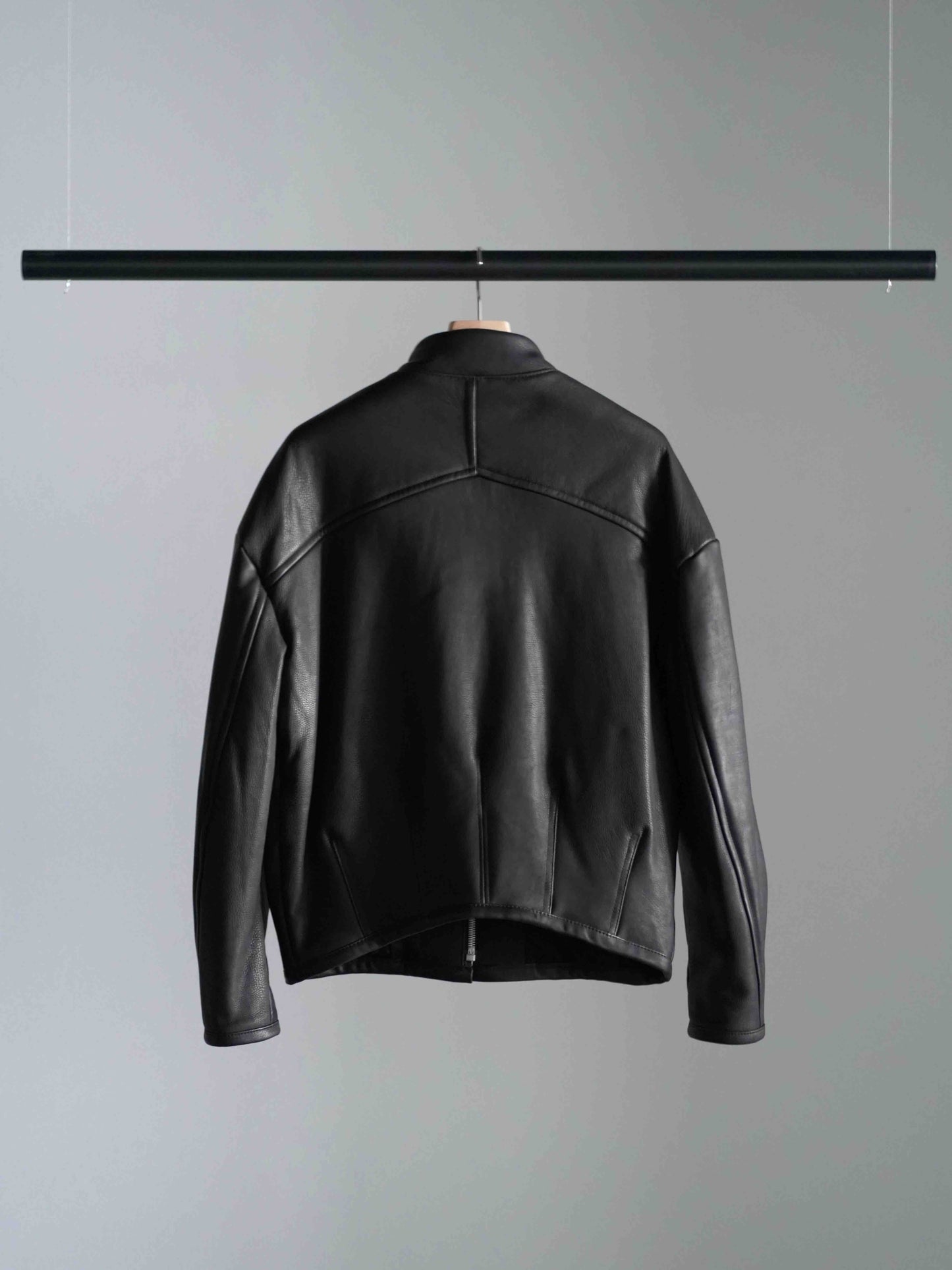 PADDED LEATHER BLOUSON