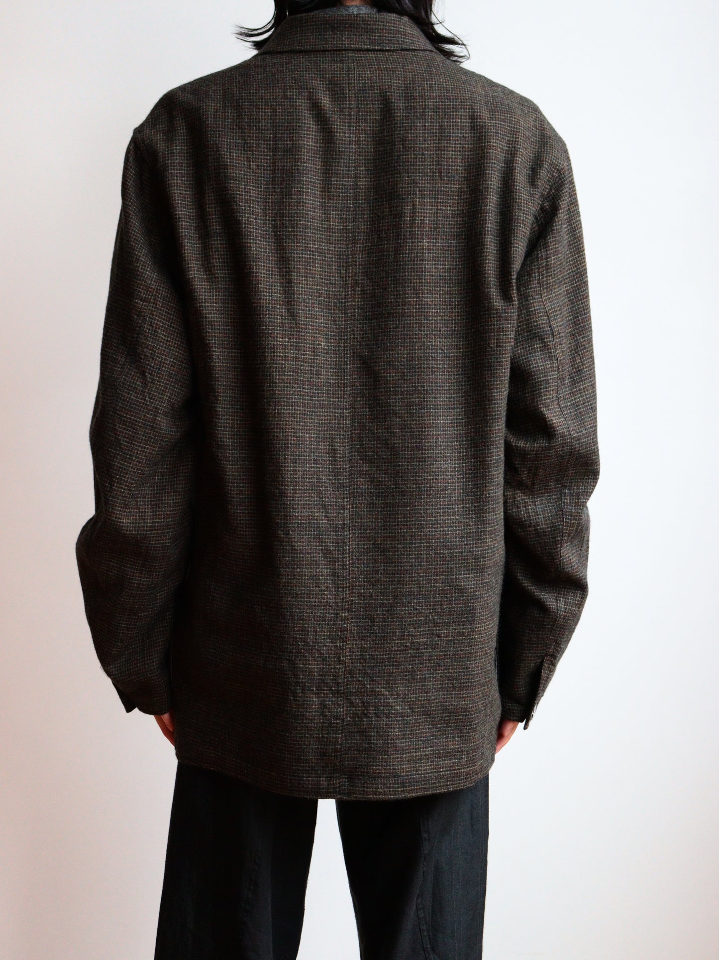 double breased director's jacket -check-