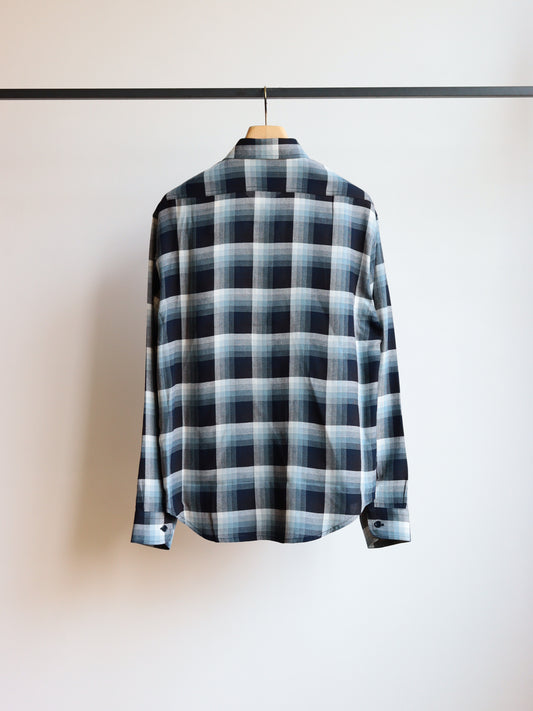 US2562 / LONG SLEEVE RAYON CHECK SHIRT