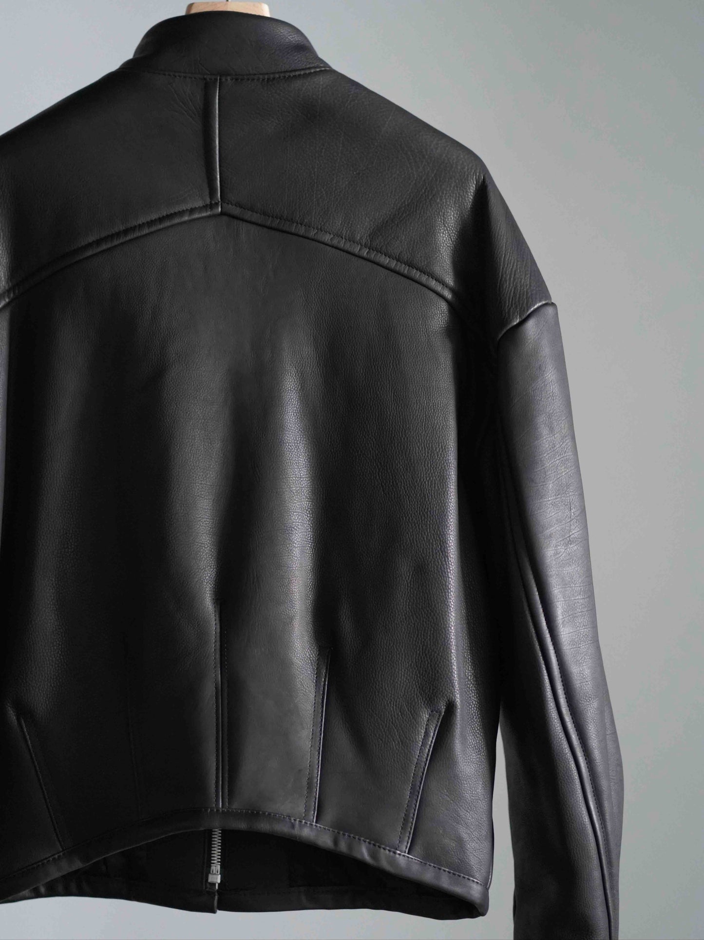 PADDED LEATHER BLOUSON