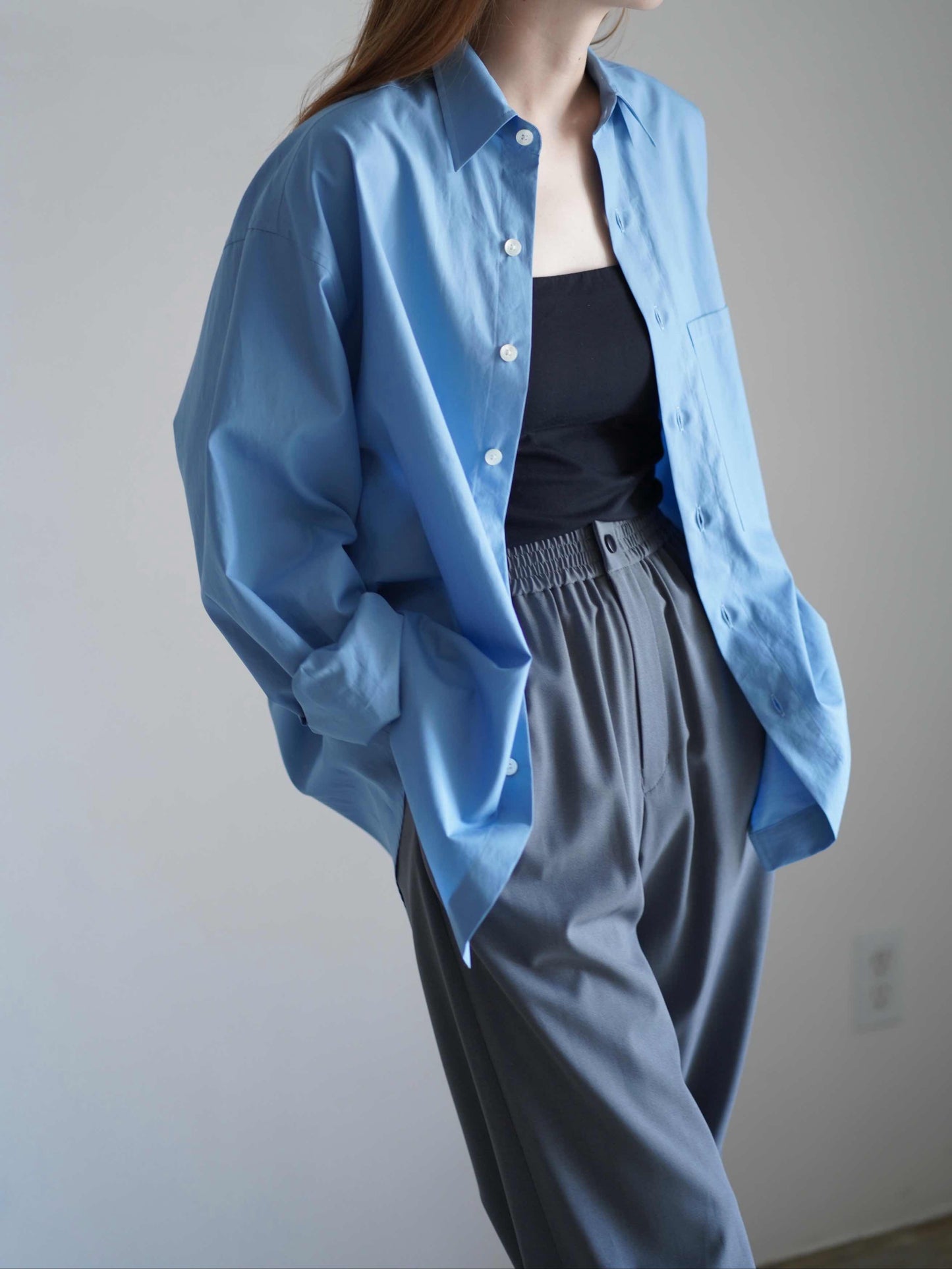 STRETCH WIDE-LEG PANTS