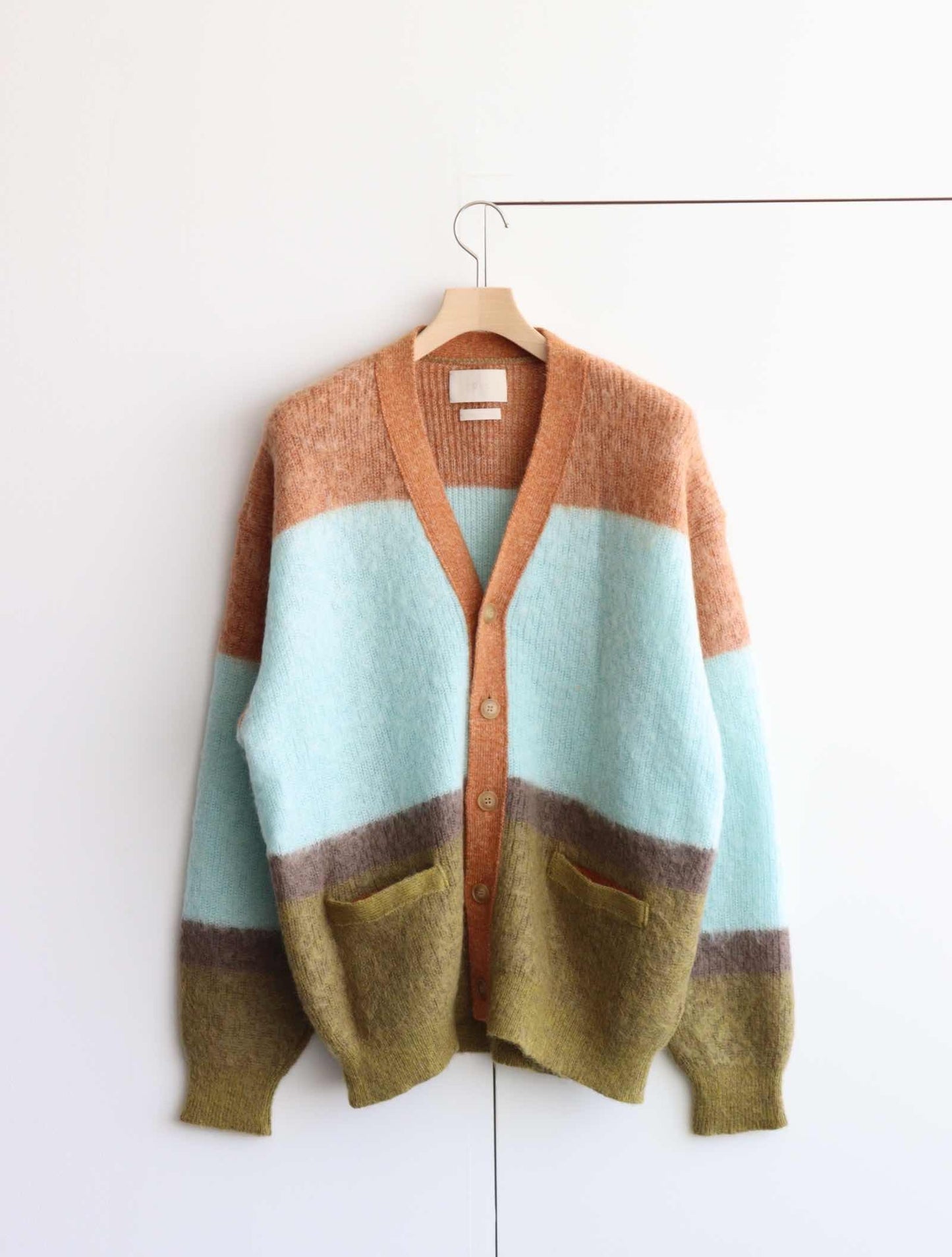 MOHAIR BORDER CARDIGAN